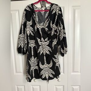 H & M Floral Wrap Dress XXL